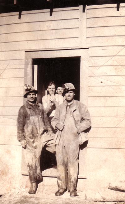 William Dobie and miners, Northern Empire Mine, 1936.
